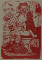 Xmas card, possibly Record Mirror, date unknown